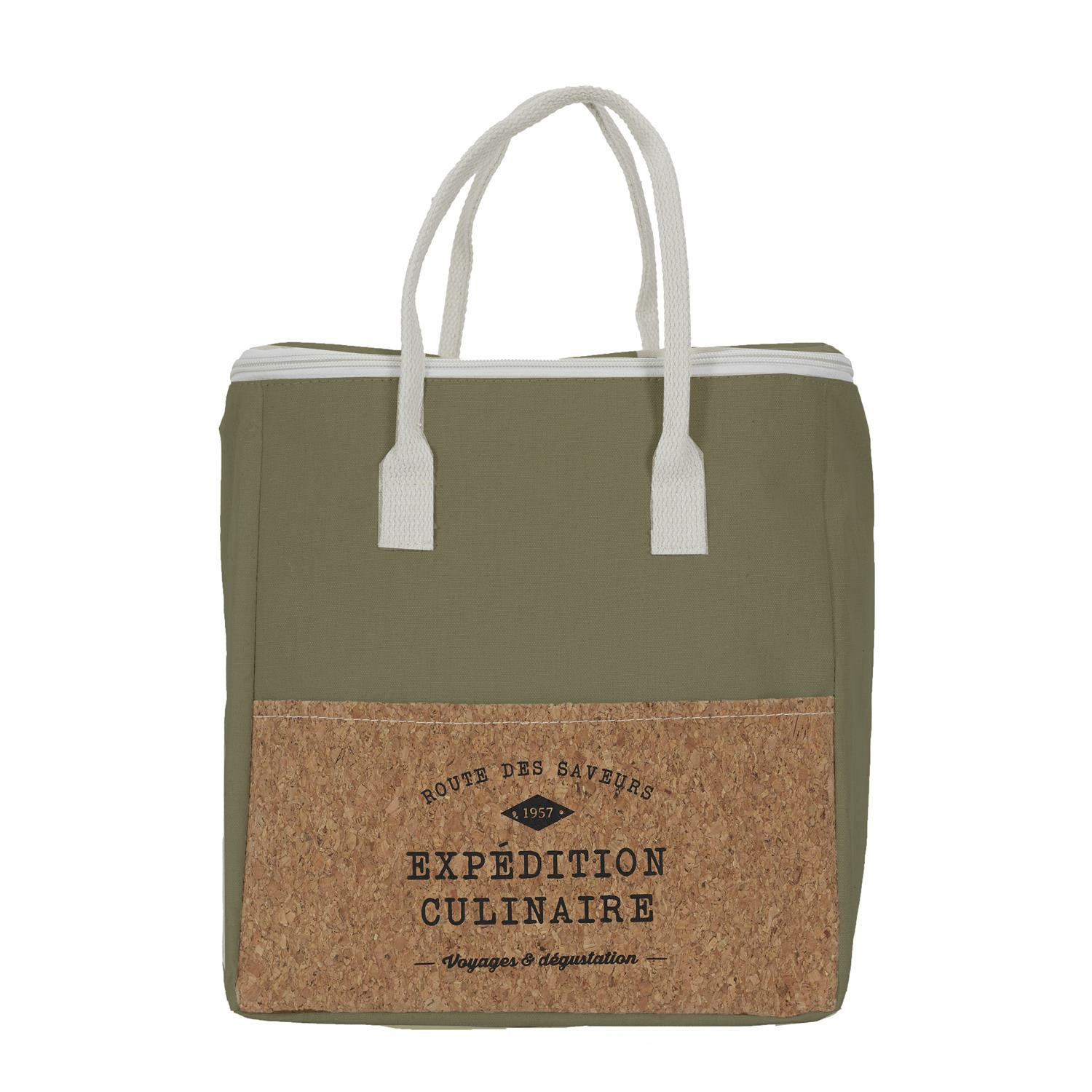 Cook Concept Koeltas Miami - voor lunch en drankjes - 17L - 30 x 28 x 28 cm - Draagband - groen -