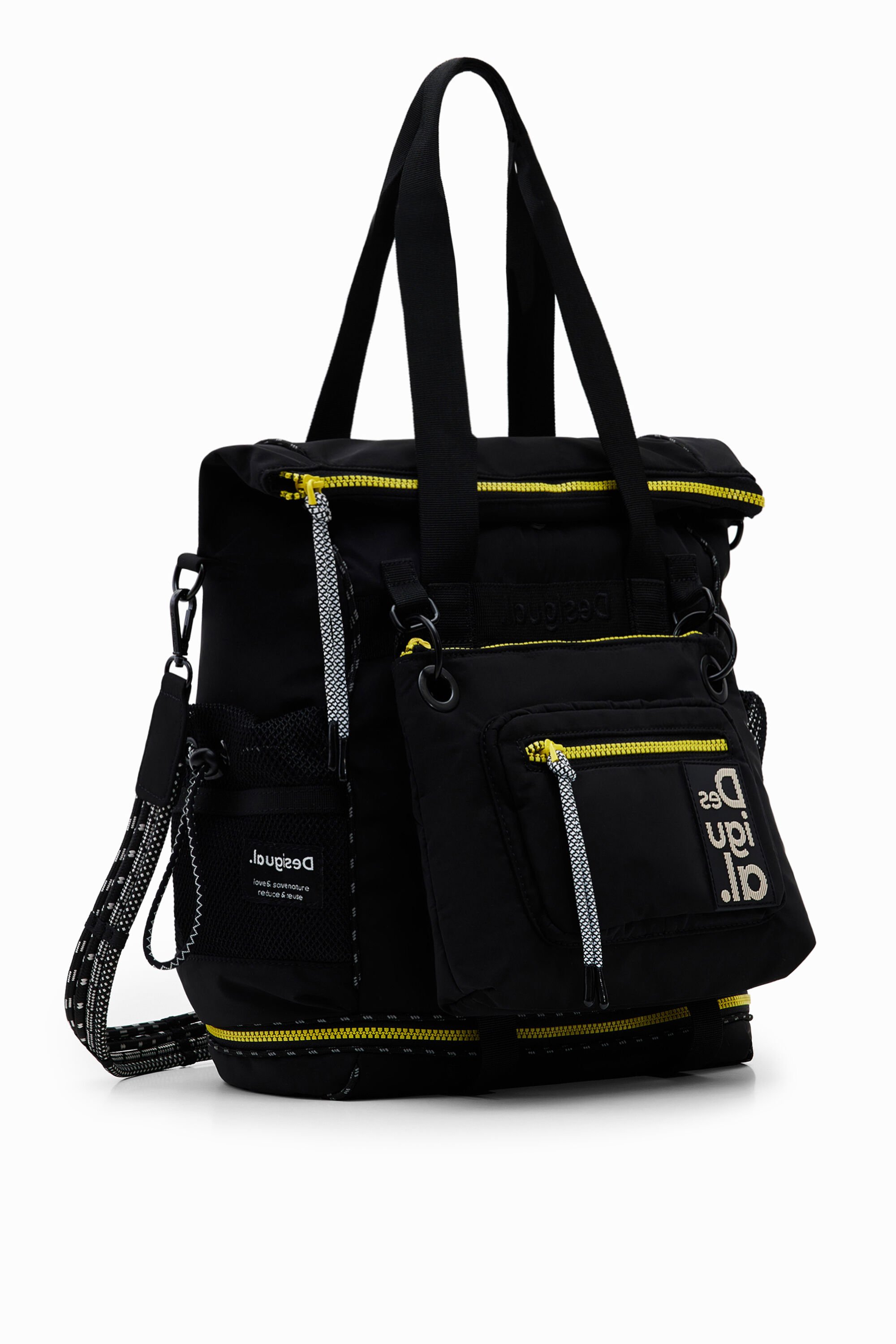 Desigual Veelzijdige Voyager XL-rugzak - BLACK