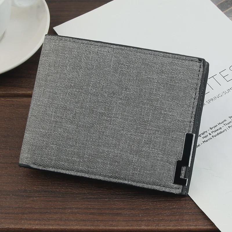 CrossCart Herenportemonnee in Koreaanse stijl met grote capaciteit voor pasjes - Ultradunne, casual clutch met ruimte voor meerdere pasjes zwart