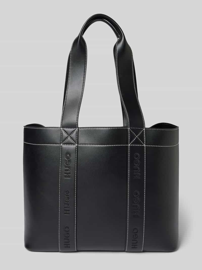 HUGO Shopper met labelstitchings