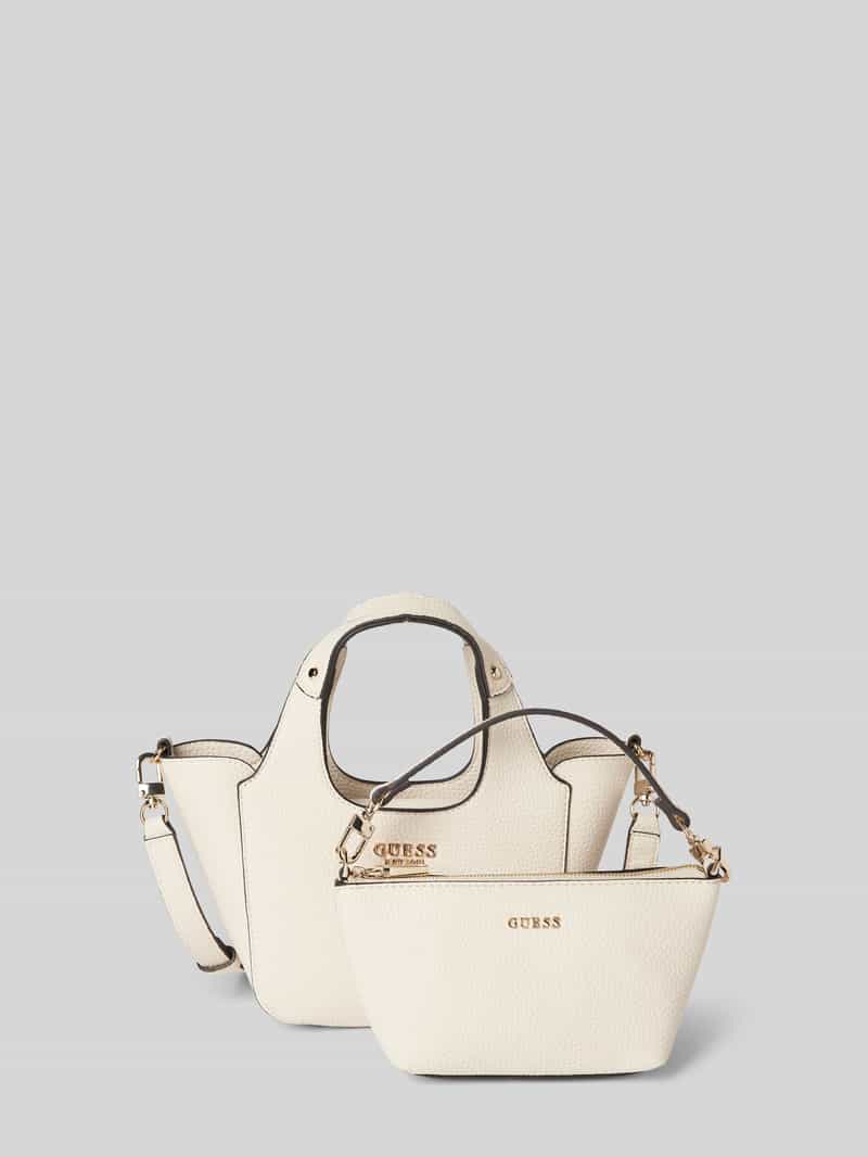 Guess 2-in-1-handtas met labelapplicatie, model 'CALISTA'