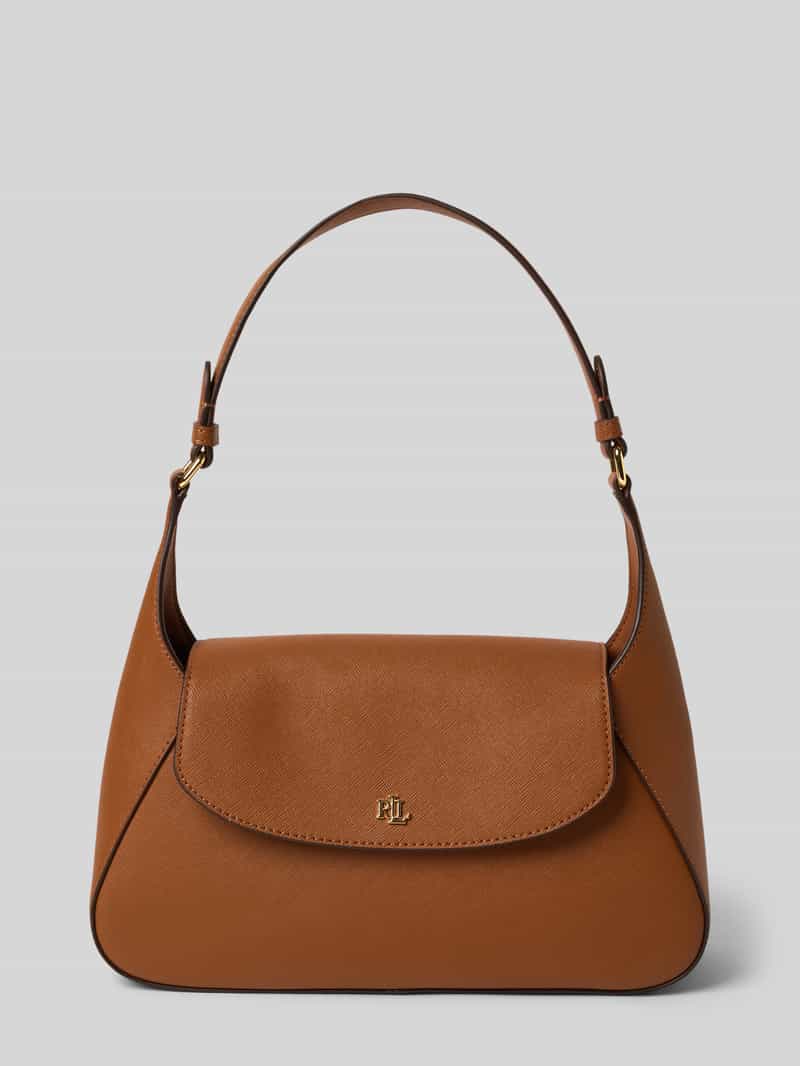 Lauren Ralph Lauren Leren handtas met labelapplicatie, model 'SCHYLAR'