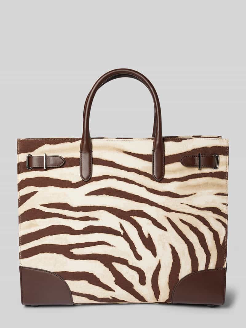 Lauren Ralph Lauren Tote bag met structuurmotief, model 'DEVYN'