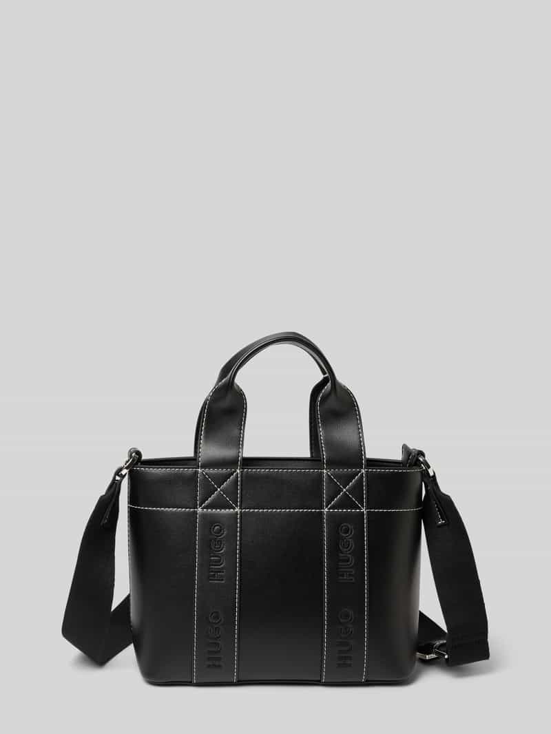 HUGO Handtas met labelstitchings, model 'Becky'