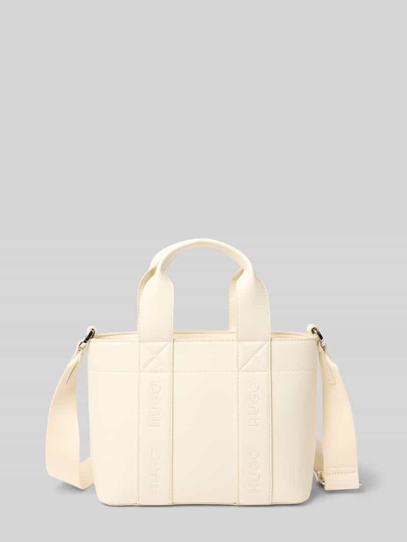 HUGO Handtas met labelstitchings, model 'Becky'
