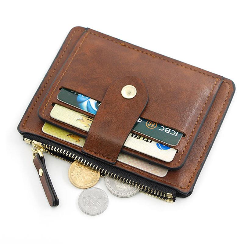 Mango Event Luxe kleine heren creditcardhouder portemonnee mannelijke slanke lederen portemonnee met broekzak merk designer portemonnee voor heren dames One Size blauw