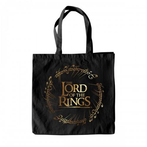 LORD OF THE RINGS Gold Foil Tote Bag One Size zwart