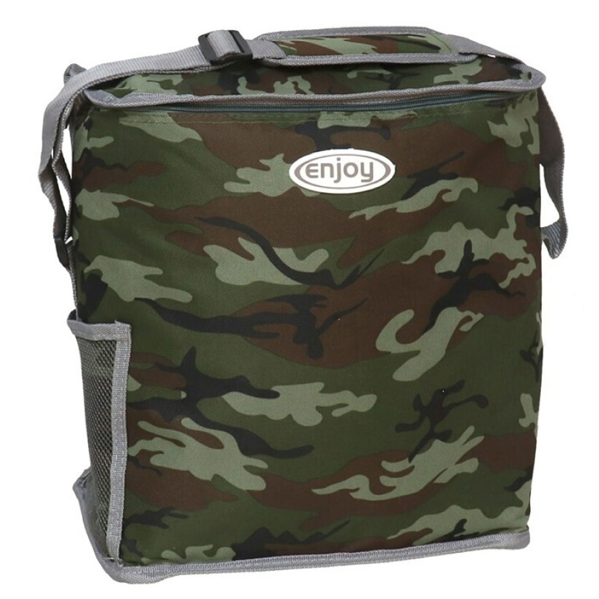 Gerimport Koel/schoudertas - 22 liter - legerlook - 20 x 32 x cm - geïsoleerd/lunchtas -