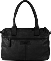 DSTRCT Schoudertas Harrington Road Leer - zwart