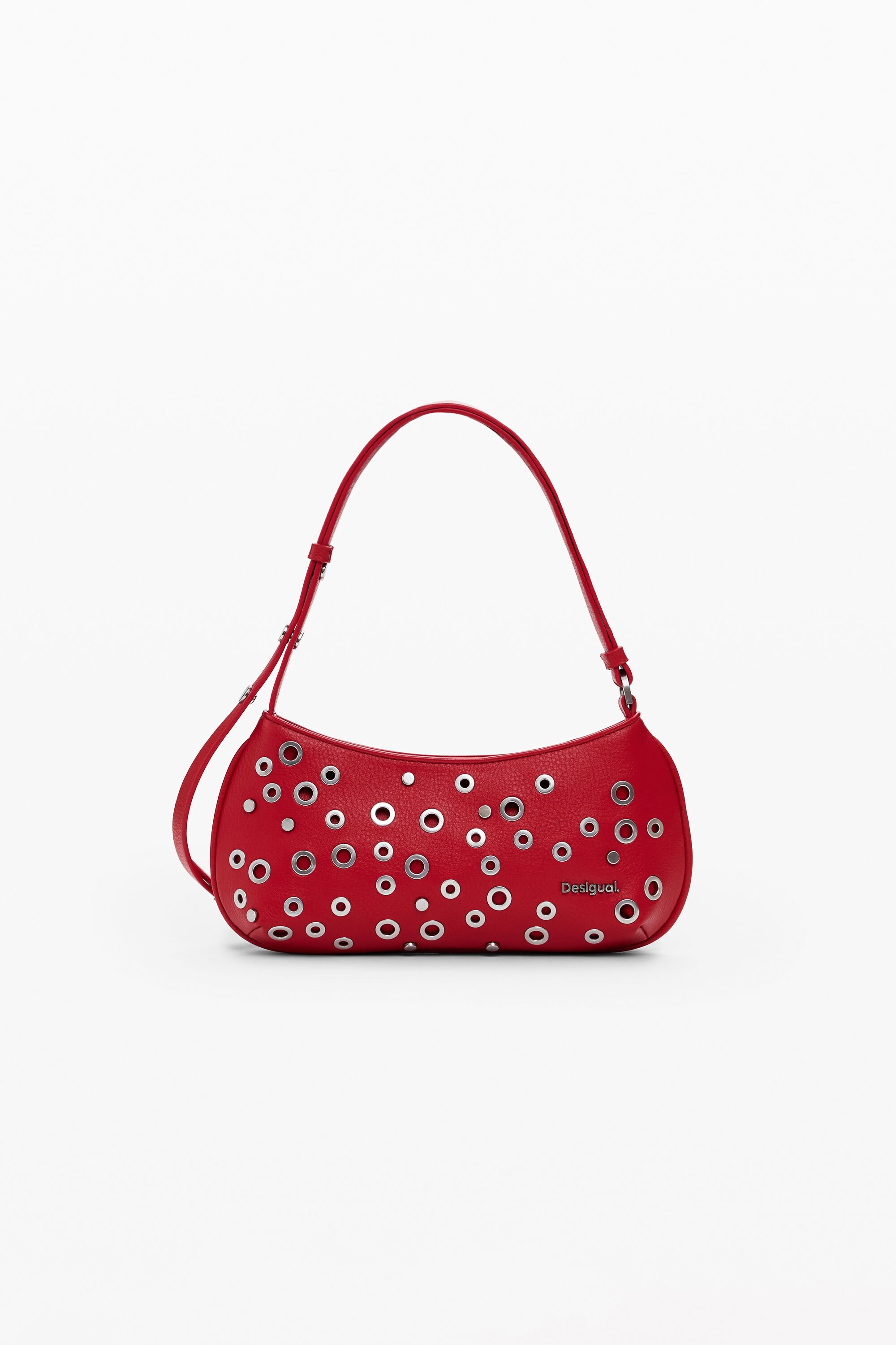 Desigual Handtas met studs - RED