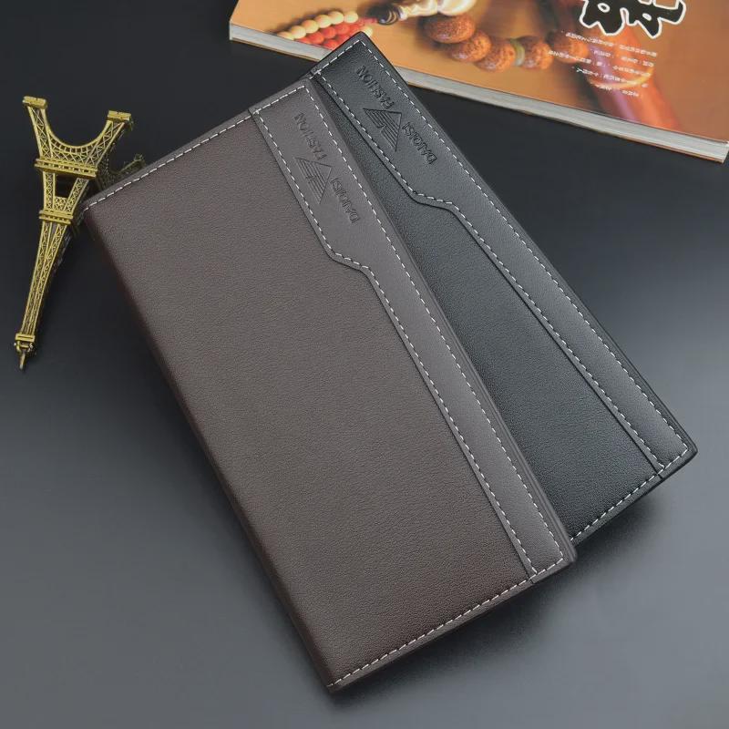 CrossCart Herenportemonnee - Casual Business, Multi-Card Slot, Grote Capaciteit, Dun Zacht Ontwerp donkerbruine kleur