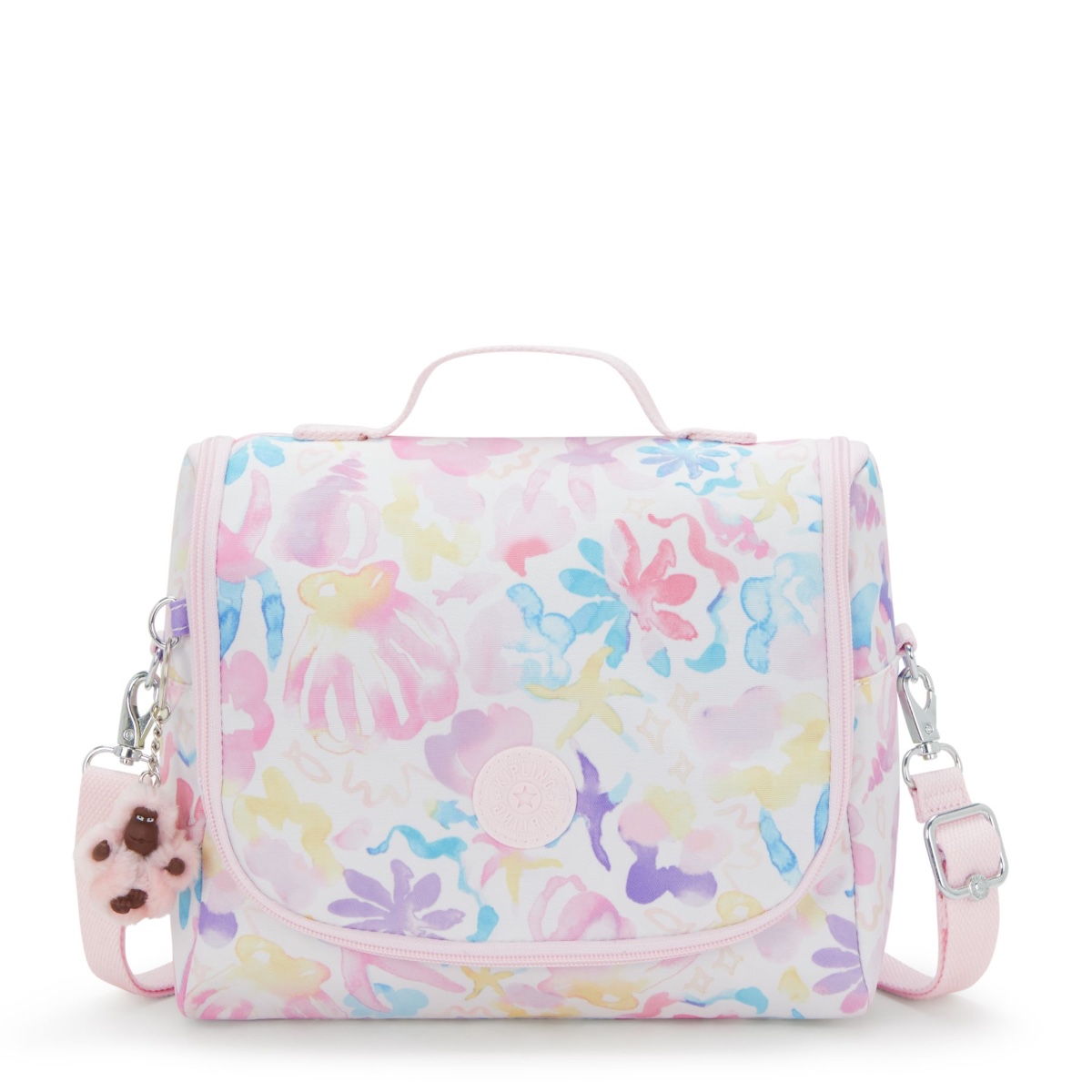 Kipling New Kichirou Large Lunchbox with Trolley Sleeve-Aqua Sea