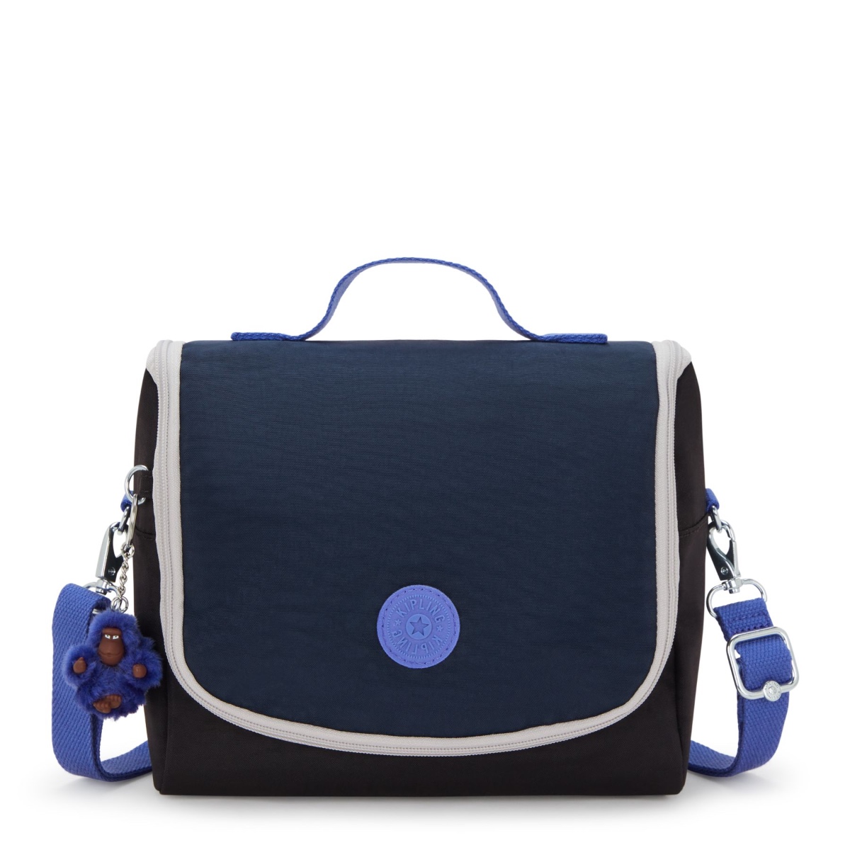 Kipling New Kichirou Large Lunchbox with Trolley Sleeve-True Block