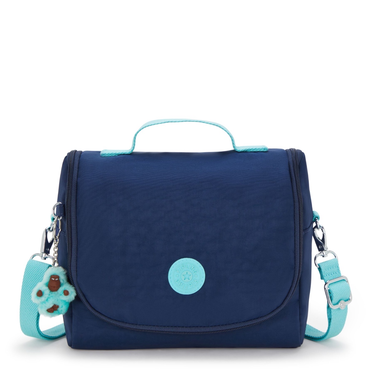 Kipling New Kichirou Large Lunchbox with Trolley Sleeve-Resort Navy