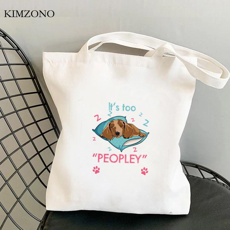 Aidegou19 Franse Bulldog boodschappentas bolsas de tela shopper recycle tas boodschappentas herbruikbare tas sacola opvouwbare grijper 24*26cm