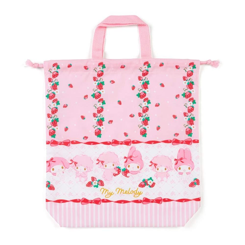 Sanrio My Melody Drawstring purse with handle (strawberry) 734098