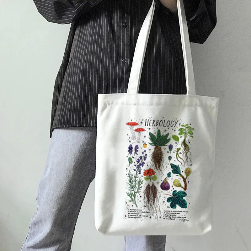 Aidegou2 Paddenstoel Schoudertas Canvas Tas Harajuku Shopper Tas Mode Casual Zomer Schoudertassen Tote Shopper Tas Border Collie 31*36cm