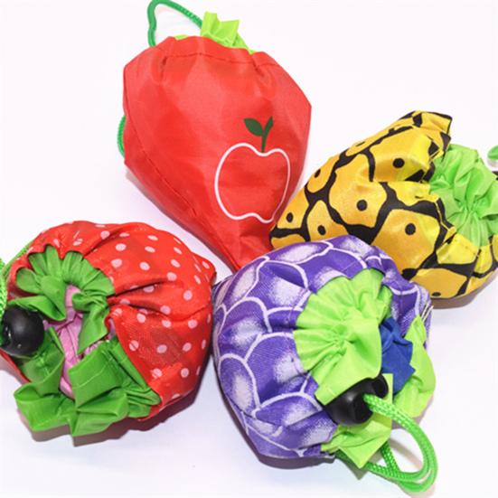 Shenglian Fruitvorm Herbruikbare boodschappentas Draagbaar trekkoord Opvouwbaar Zware stof Grote capaciteit Multifunctionele boodschappentas Tote handtas Kiwi fruit