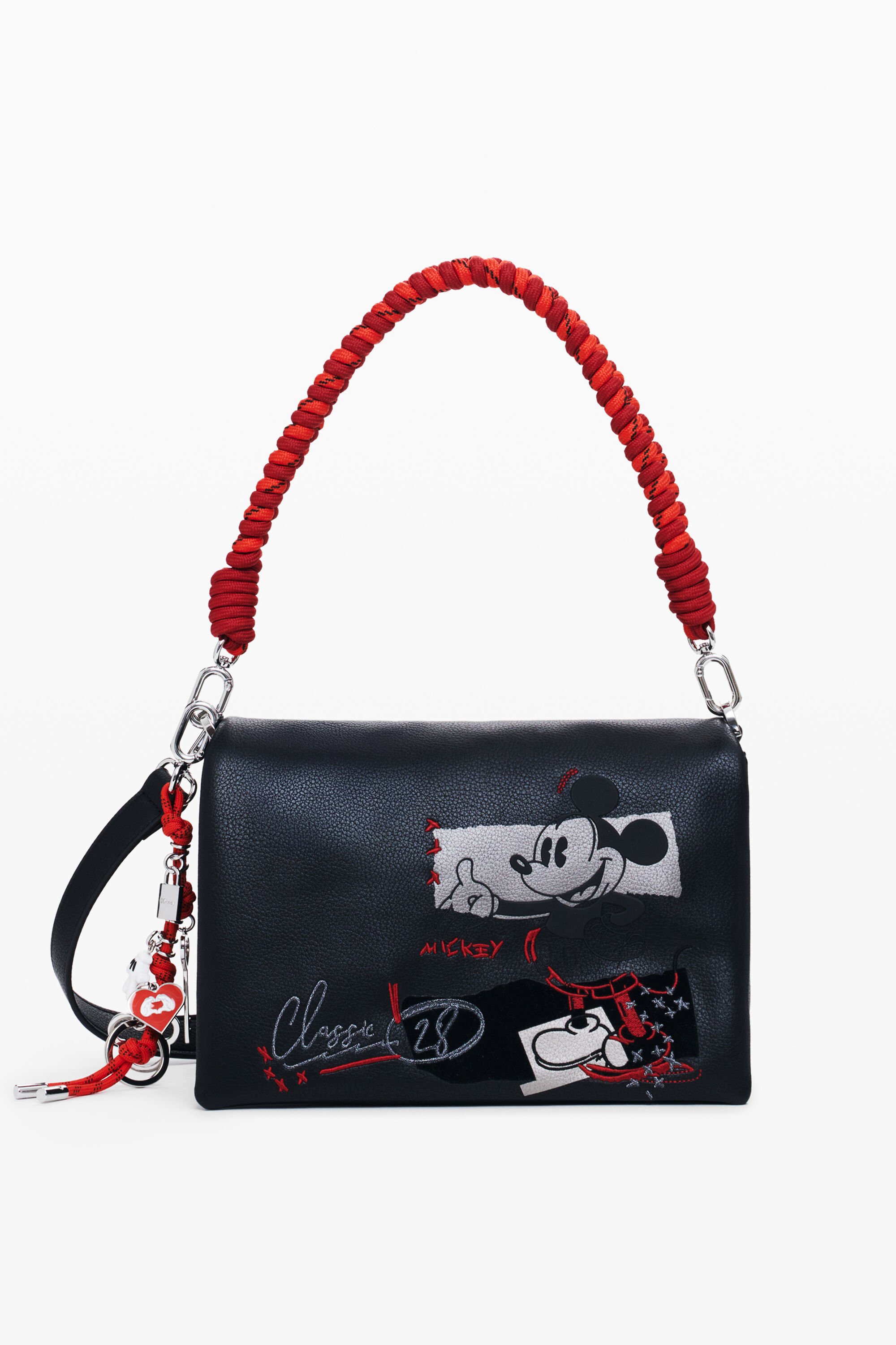 Desigual Medium Mickey™ faux leather crossbody bag - BLACK