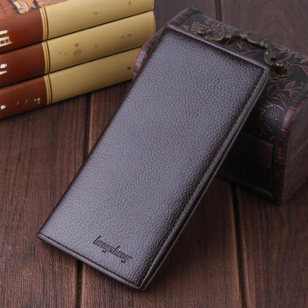 Enjoytime H Vintage PU-leer heren korte portefeuilles portemonnees mannelijke heren dunne portemonnee met meerdere kaarten canvas slanke portemonnees koffie