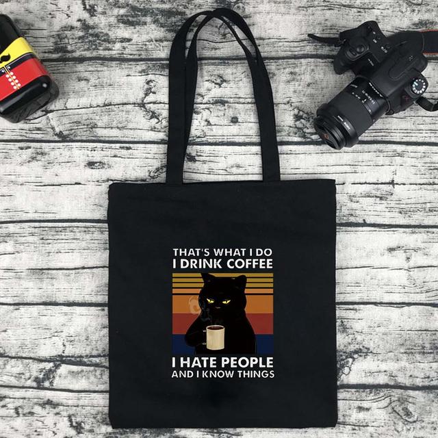 Aidegou17 Dames canvas boodschappentassen Schoudertas Shopper Milieuopslag Handtas Herbruikbare Eco Boodschappentas 24*26cm