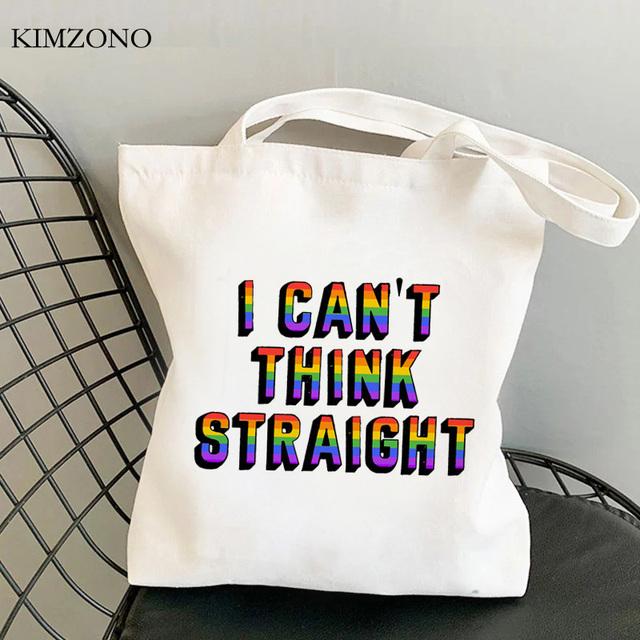 Aidegou20 Lgbt boodschappentas herbruikbare recycle tas shopper shopper eco tas winkelen reciclaje ecobag doek cabas 31*36cm