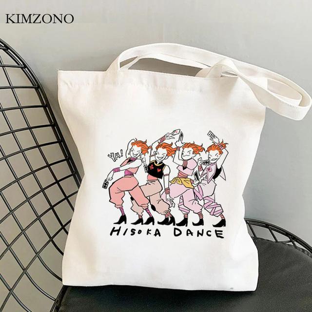 Iaidegou-4 Hunter x Hunter boodschappentas jute tas katoenen boodschappentas herbruikbare recycle tas tas touw ecobag herbruikbare cabas 24*26cm