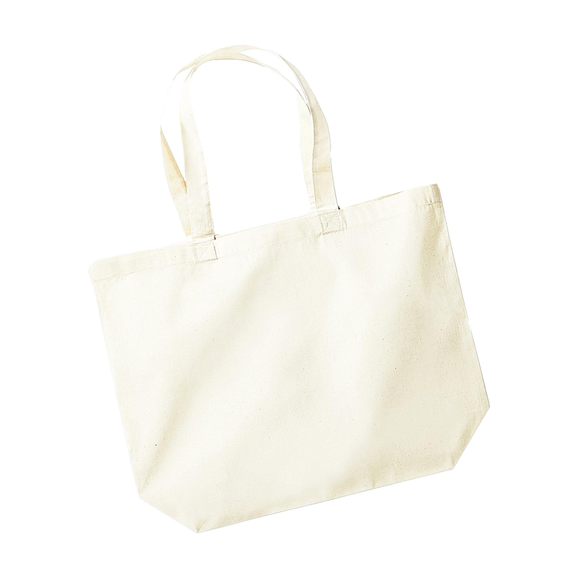 Westford Mill biologische premium katoenen maxi-tas One Size natuurlijk