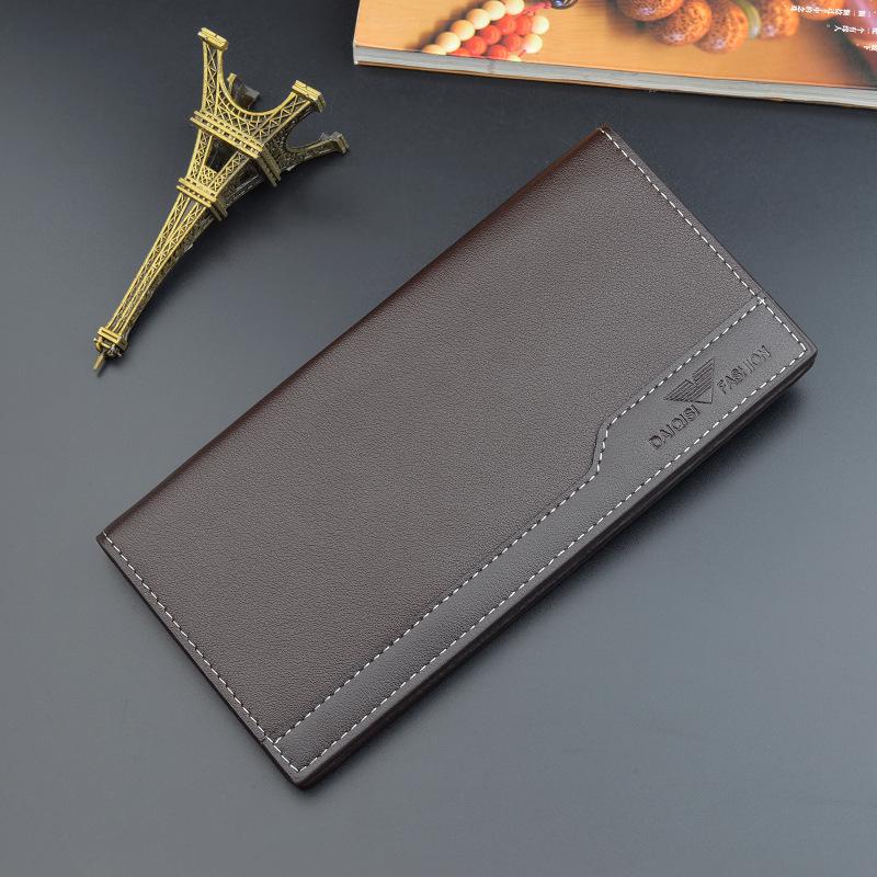 CrossCart Herenportemonnee - Casual Business, Multi-Card Slot, Grote Capaciteit, Dun Zacht Ontwerp donkerbruine kleur