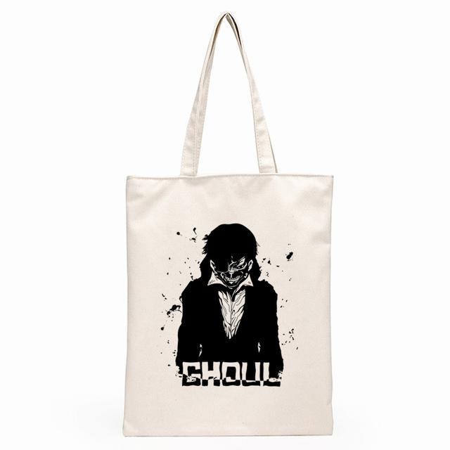 Aidegou19 Tokyo Ghoul Ken Kaneki Japanse Anime Kaneki Ken Grafische Cartoon Print Boodschappentassen Meisjes Mode Casual Pacakge Handtas 24*26cm