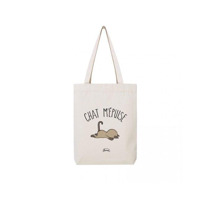 MANI TEXTILE SHAMAN - TOTEBAG ACCESSOIRE CHAT M'EPUISE Taille unique