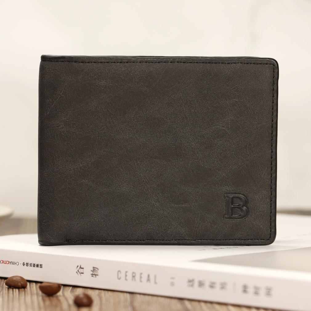 Baborry Dollar portemonnee slanke portemonnee portemonnees voor heren Rfid blokkerende geld portemonnees portemonnees voor heren met kaarthouder zwart