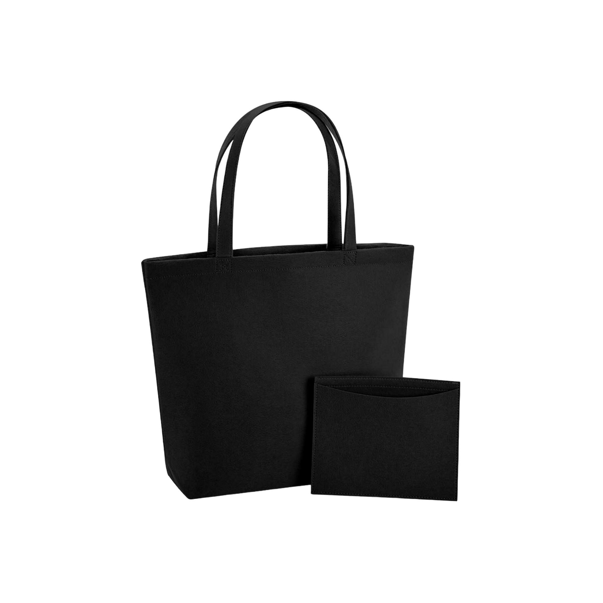 BagBase Felt Shopper Bag One Size zwart