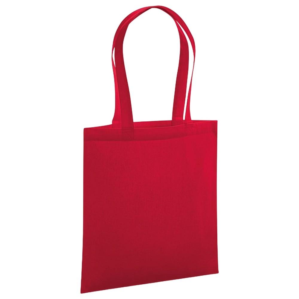 Westford Mill Premium biologisch katoenen draagtas One Size rood