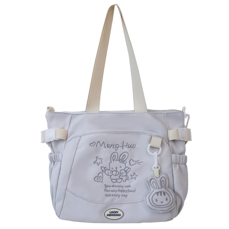 Kuluosidi Student geborduurde schoudertas grote capaciteit forensen crossbody tas meisjes cartoon handtas blauw