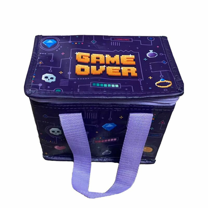 Game Over Koeltas -  - paars - 4 liter - RPET - koelboxen - picknick/strand - lunchtas -