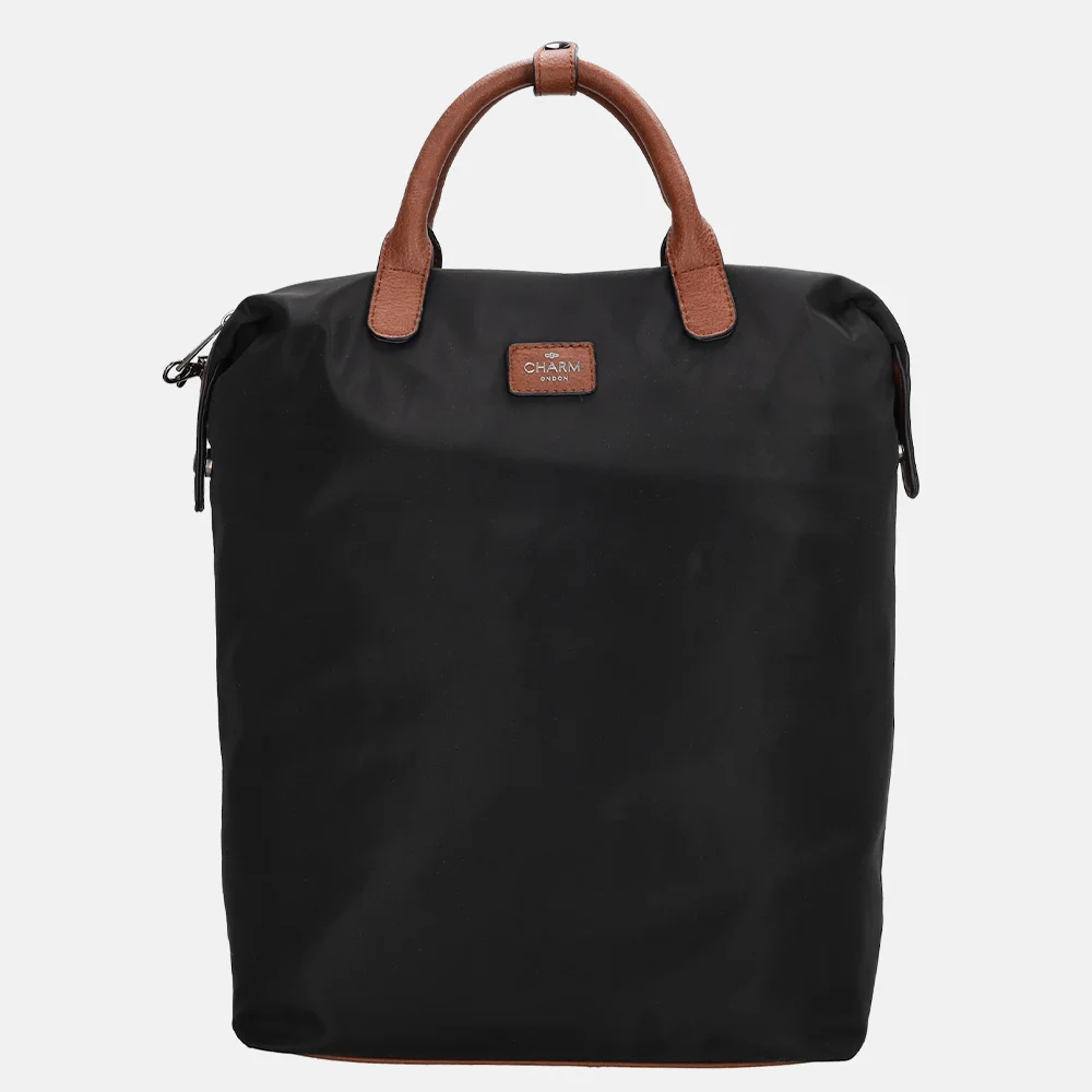 Charm London Buckingham laptoprugzak 14 inch zwart