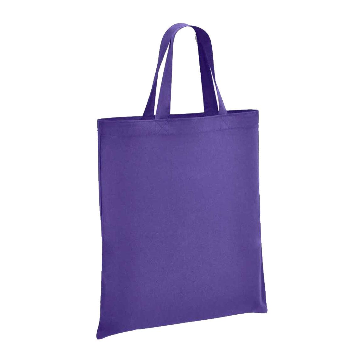 Pertemba FR - Apparel Merk Lab katoenen shopper met kort handvat One Size paars