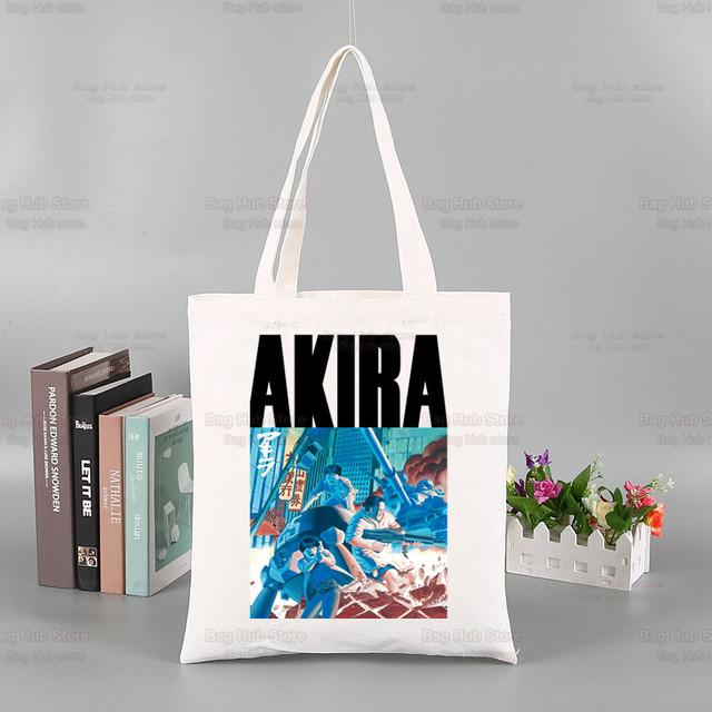 Aidegou25 Akira Anime Kaneda Boodschappentas Canvas Tokyo Manga Harajuku Handtas Eco Boodschappentas Tote Canvas Tote Bag 24*26cm