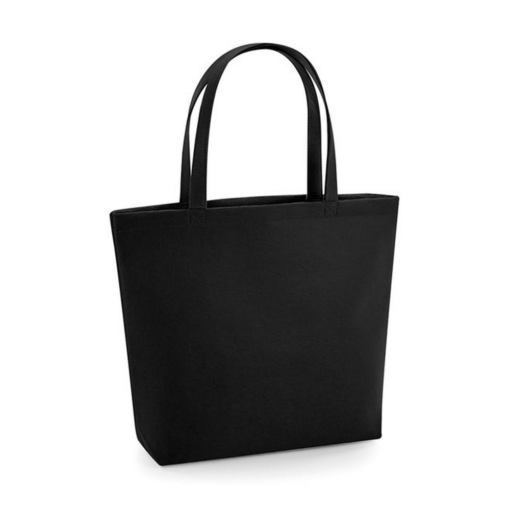 BagBase vilten shopper One Size zwart