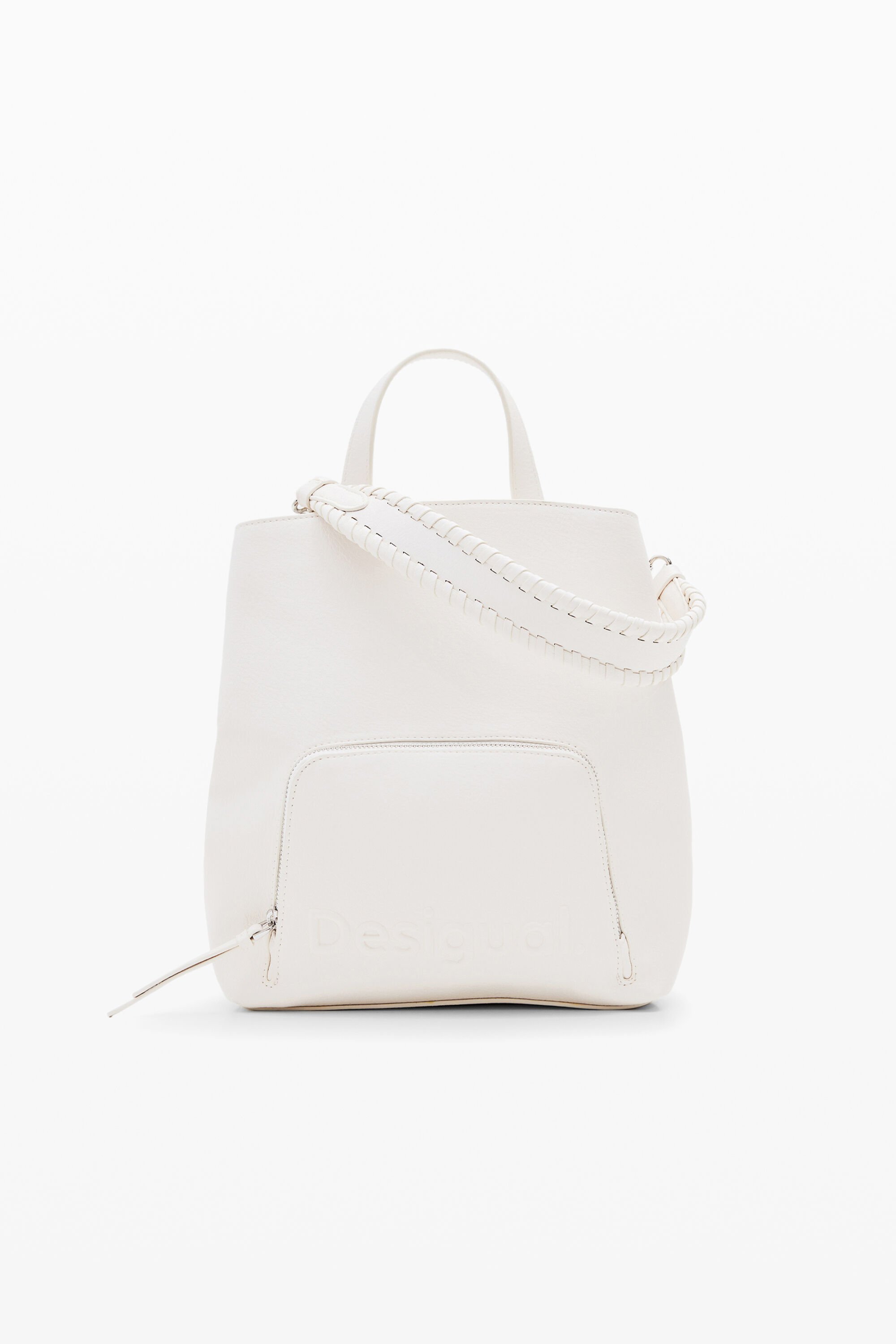 Desigual Multi-positie rugzak S - WHITE
