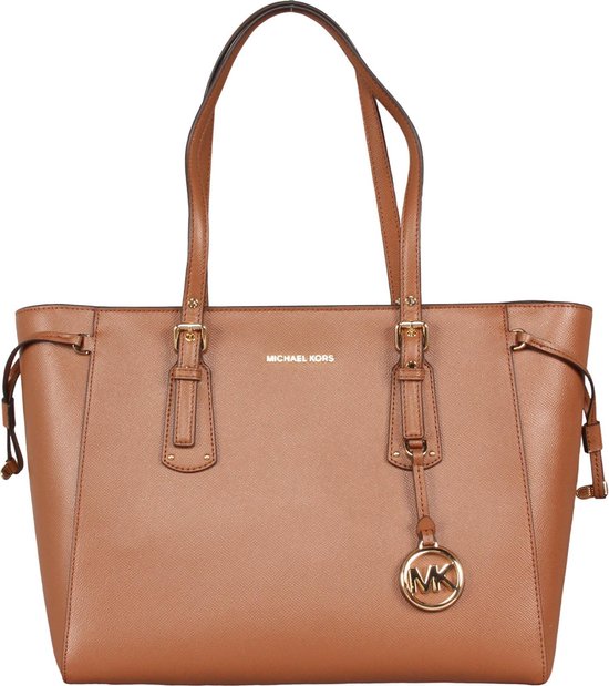 Michael Kors Dames Shoppers Md Mf Tz Tote Dames Handtas/Schoudertas - Cognac