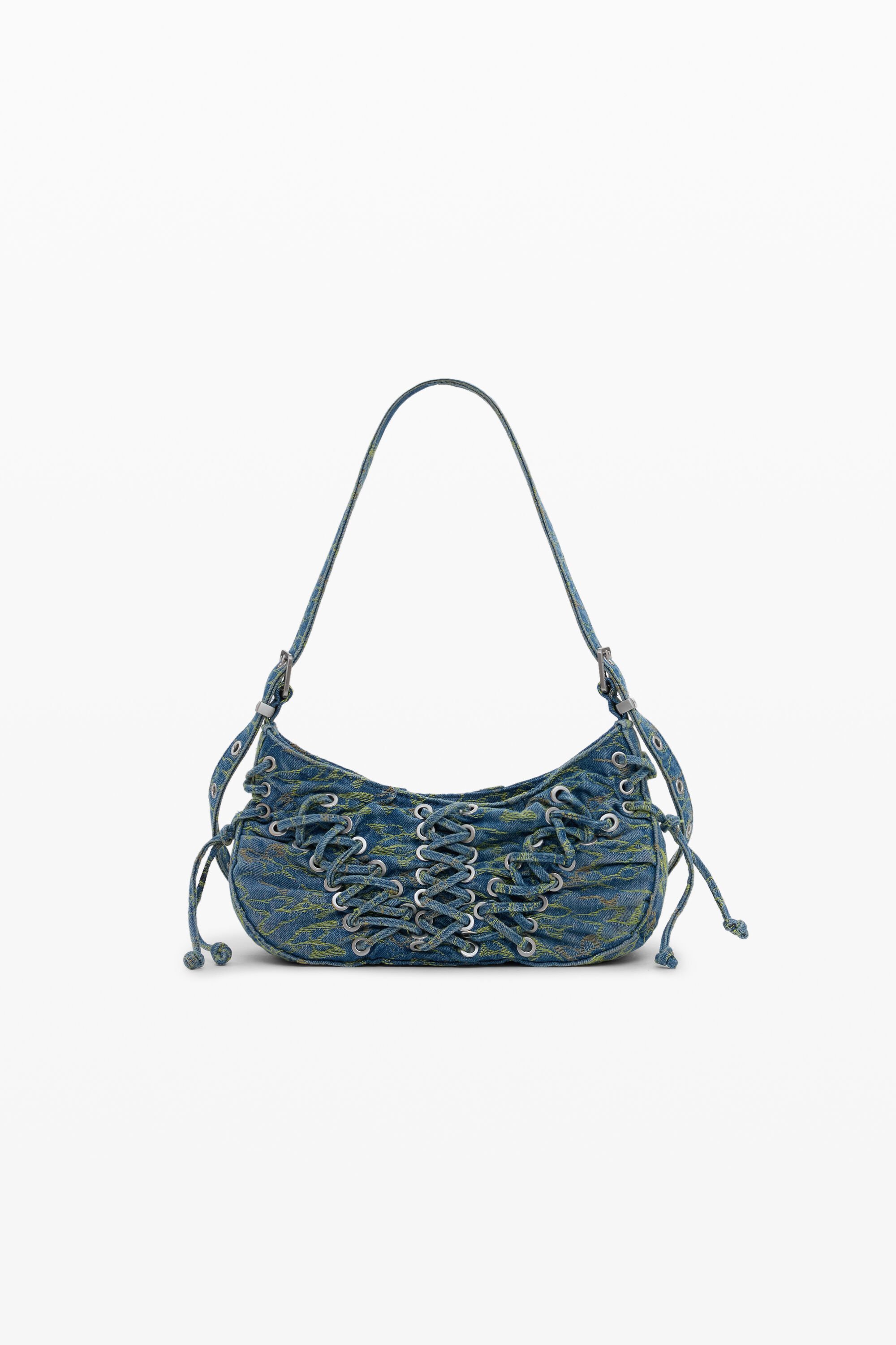 Desigual Middelgrote denim corsetas tas - BLUE