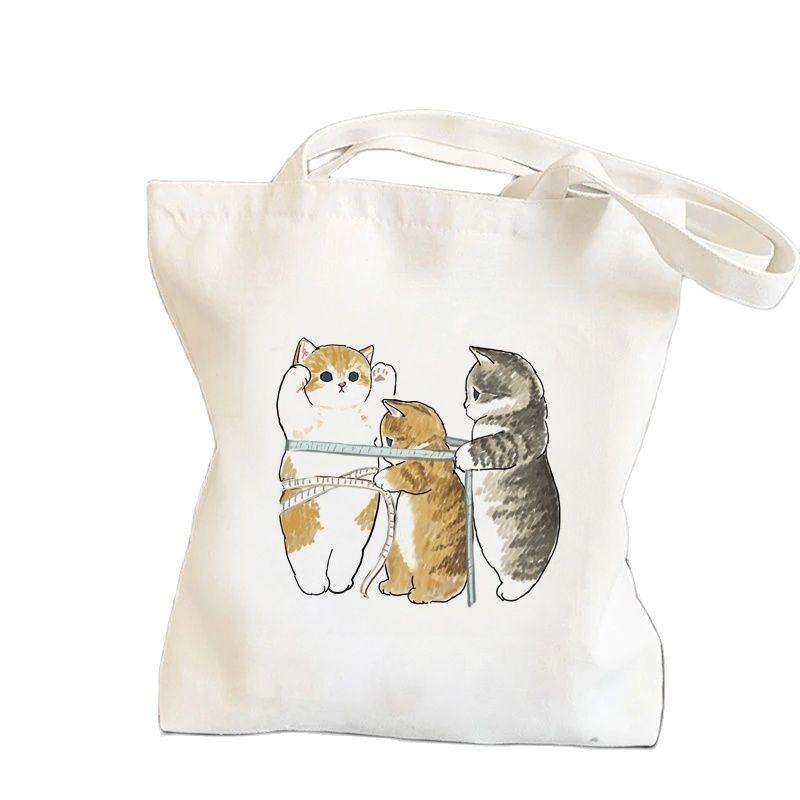 Aidegou2 Cat Shark Boodschappentas Bolsa Compra Plegable Jute Tas Bolsa Shopper Bolso Shopping Handtas Tas Tote Herbruikbaar Netto Ecobag Cabas 29*32cm