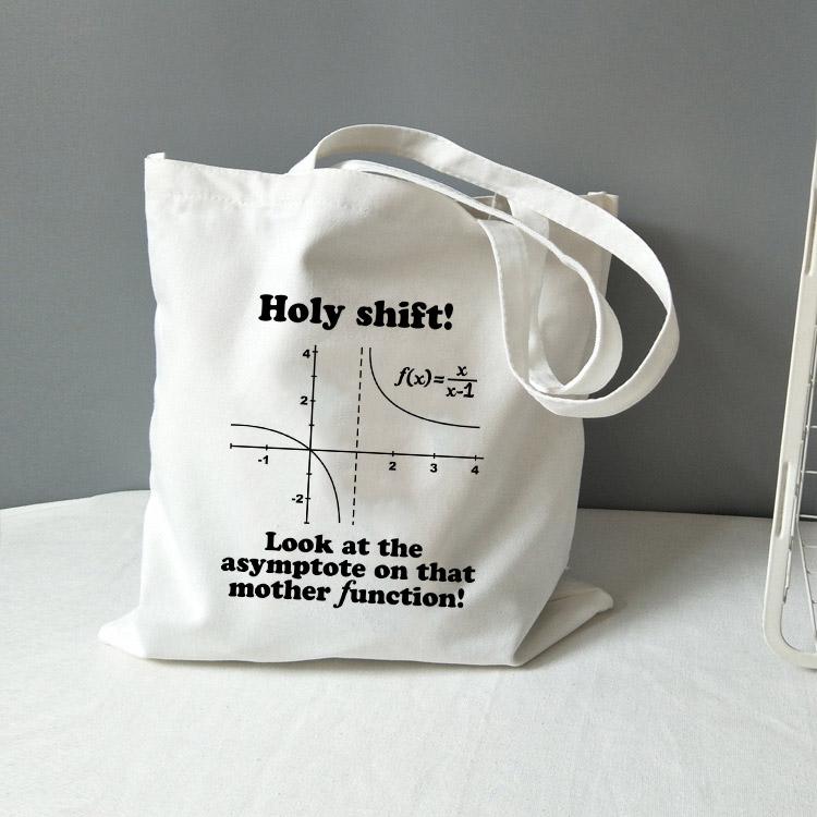 Aidegou32 Chemie Tote Bag Canvas All You Need Is Love Wiskunde Grafische Mode Reis Opbergtas Grappige Geek Handtas Schouder Totebag 31*36cm