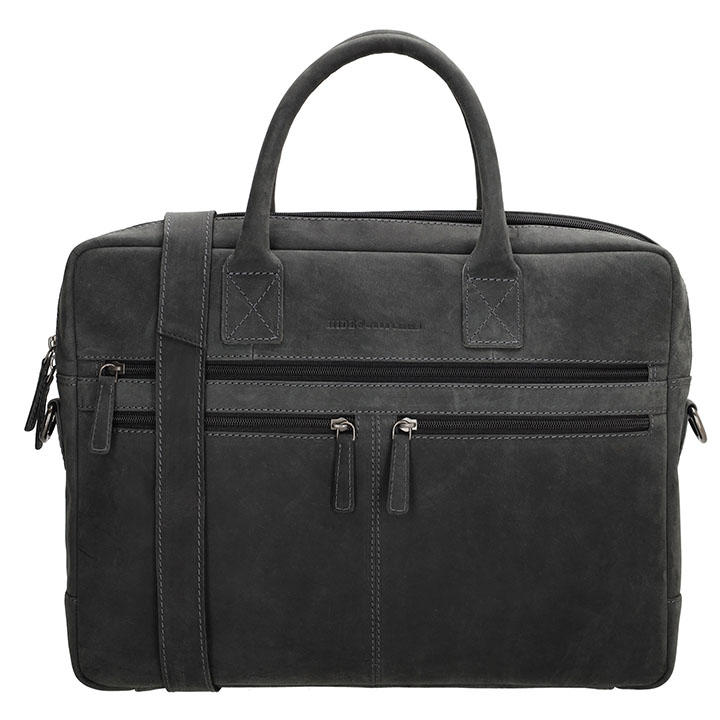 Hide & Stitches Laptoptas 15.6'' Idaho Zwart