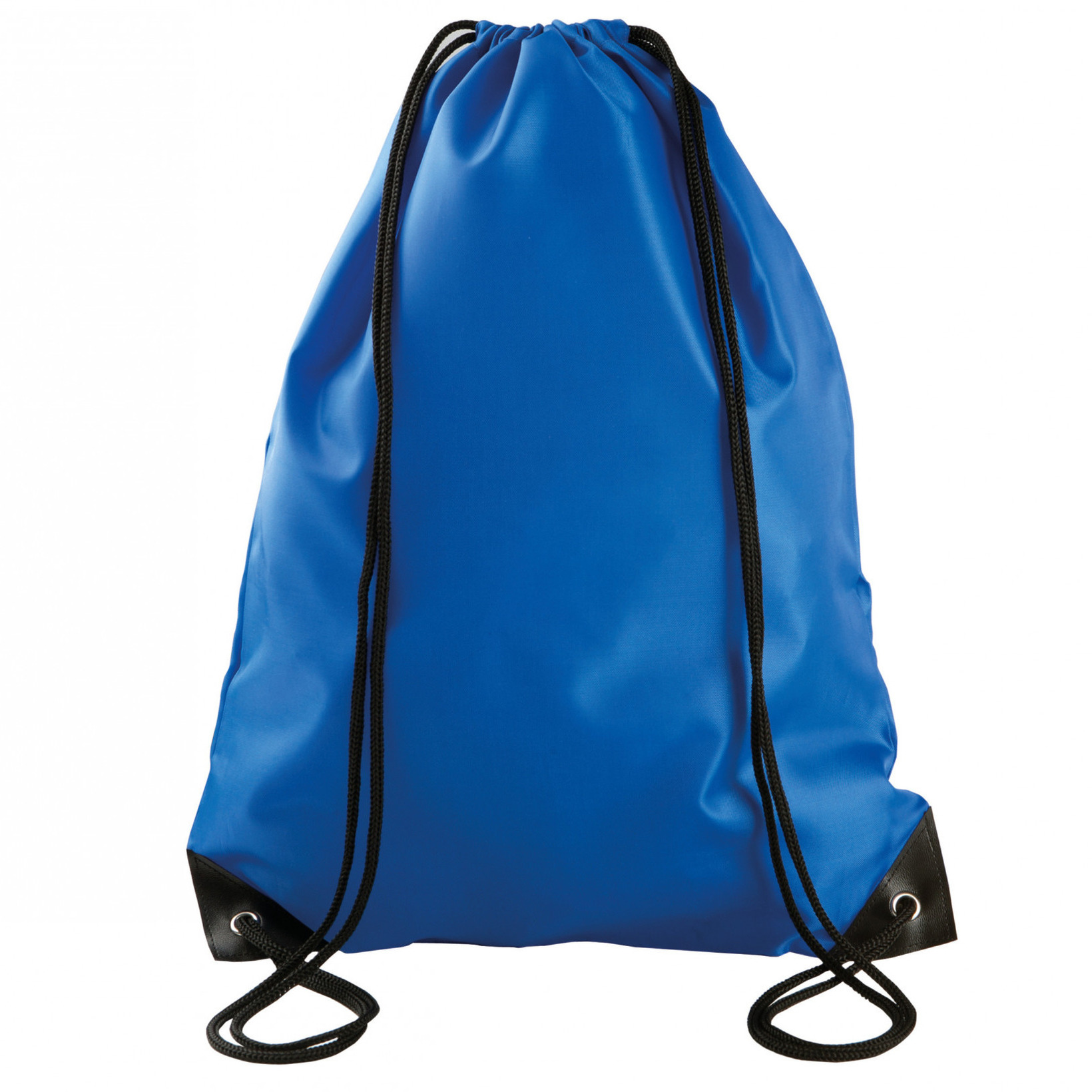 Merkloos 4x stuks sport gymtas/draagtas kobalt blauw met rijgkoord x cm van polyester -