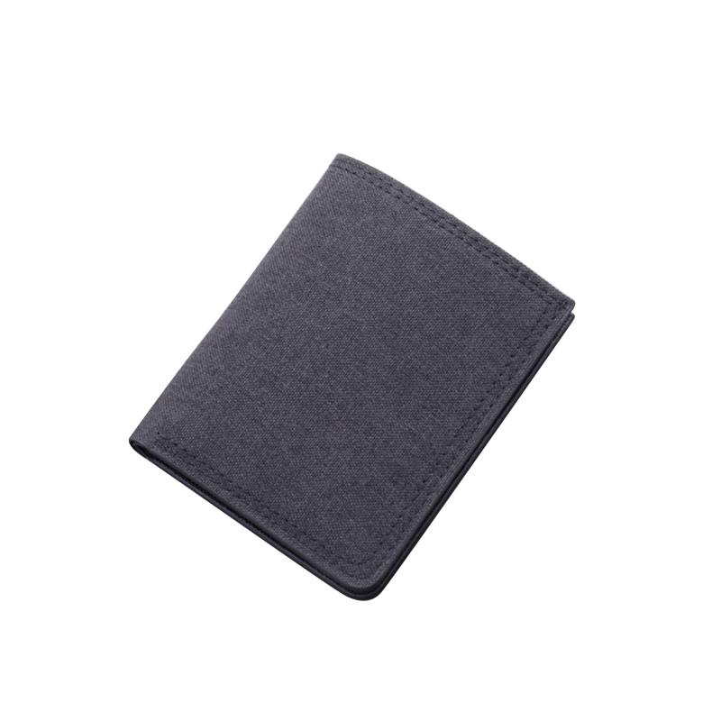 Lovely Home For Family Herenmode Canvas Portemonnee Korte Portemonnee Creditcardhouder Tas Kaarthouder Portemonnee Geldzak Bankhouder One Size zwart