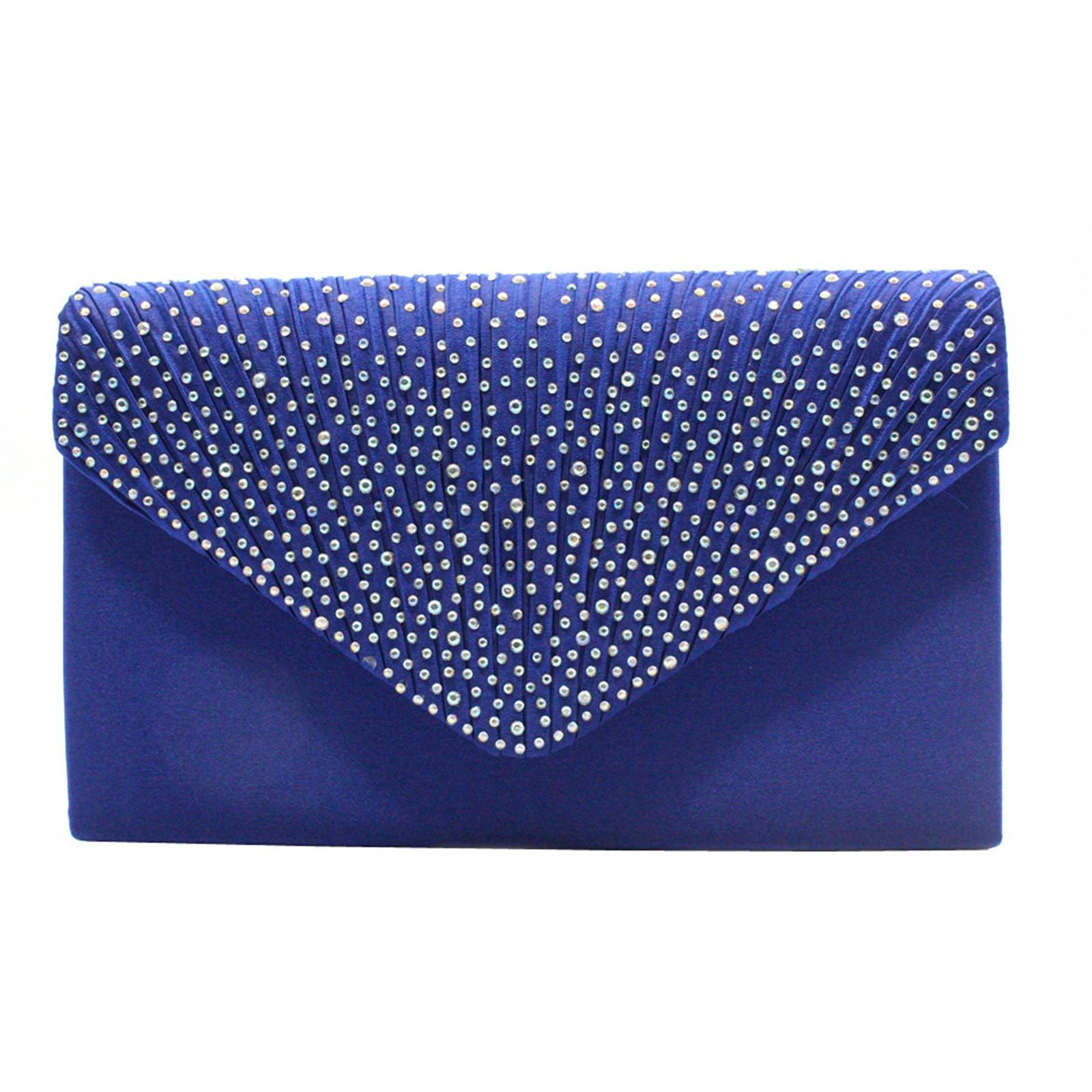 Superhero Damesmode elegante zijden riem boor clutch avond prom handtas portemonnee One Size