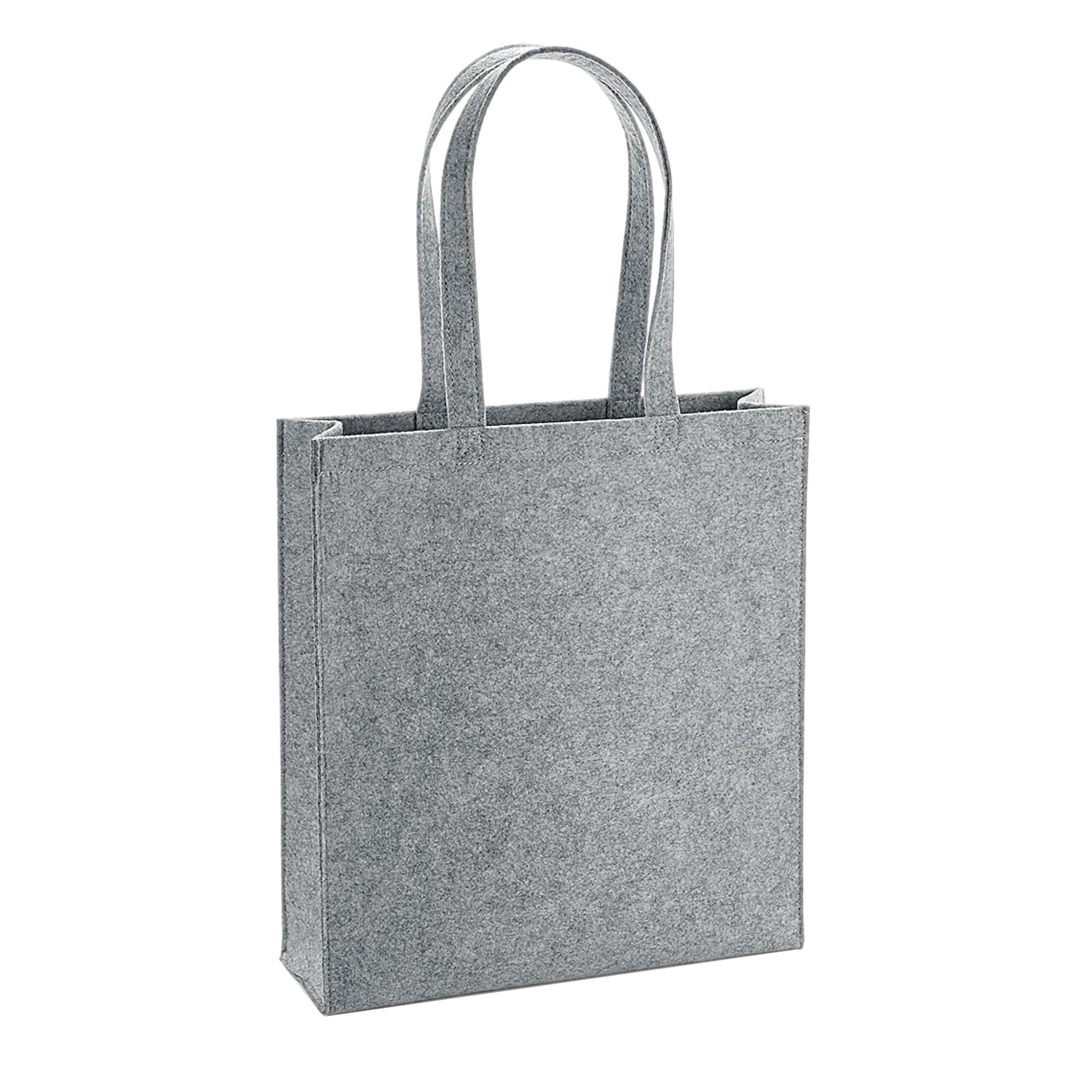 BagBase vilten draagtas One Size grijs
